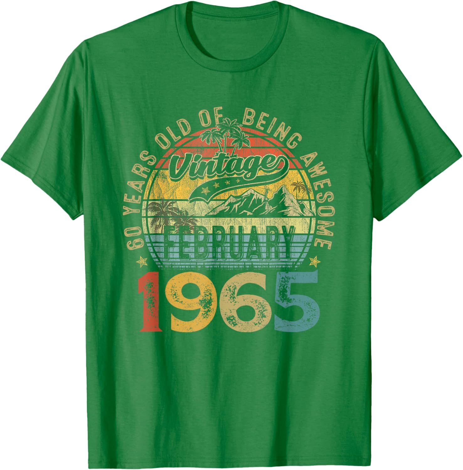 Vintage Retro 60th Birthday T-Shirt for February 1965 Celebration - 20