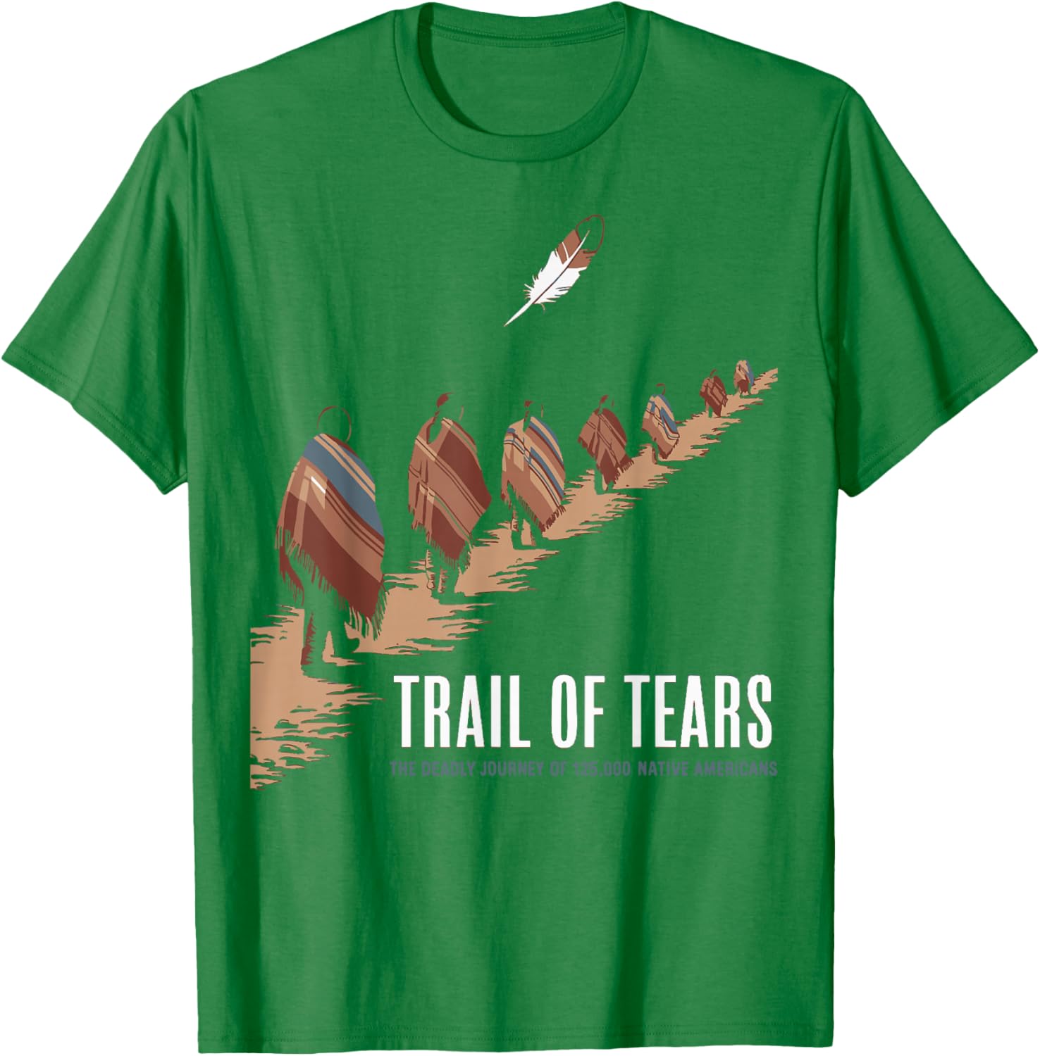 Trail Of Tears Native American Journey T-Shirt for Comfort and Style - 5