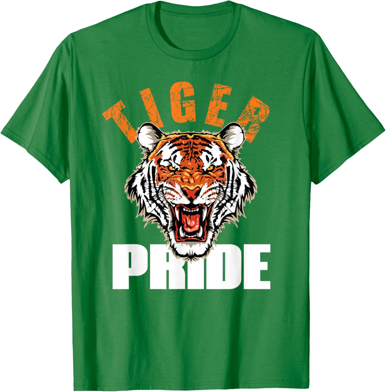 Retro Vintage Tiger Pride Mascot T-Shirt for School Sports Team Fans - 3
