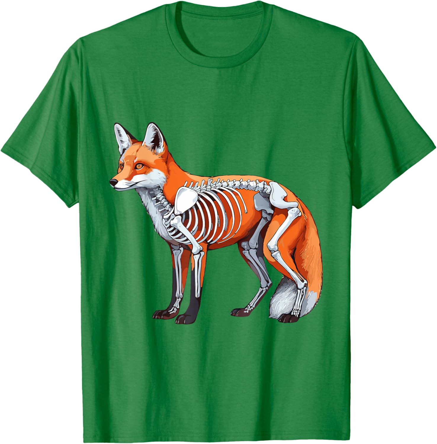 X-ray Fox Body Anatomy Radiography Skeleton T-Shirt for Anatomy Lovers - 20