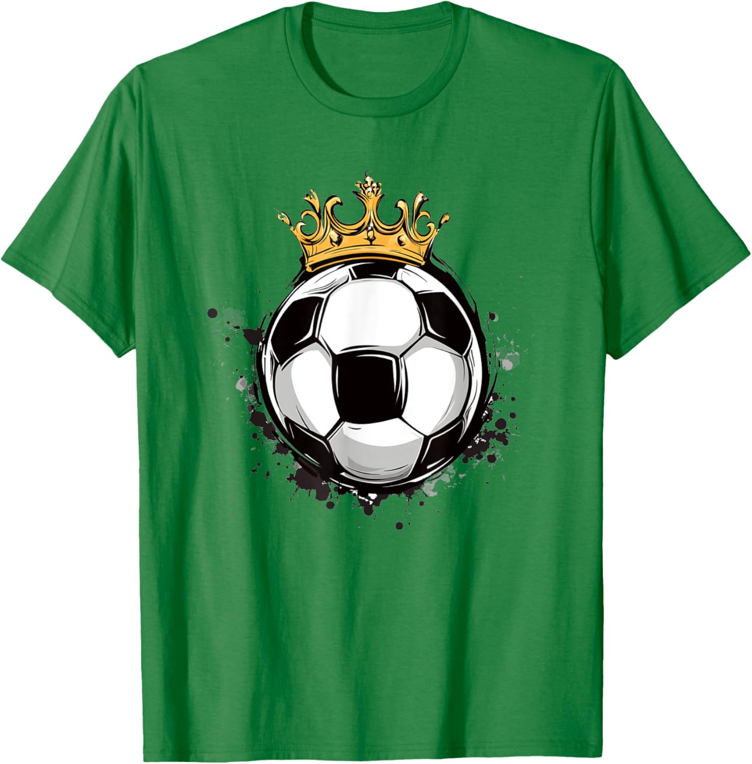Soccer Royalty T-Shirt with Crowned Ball for Kids - Stylish Sports Wear - 18