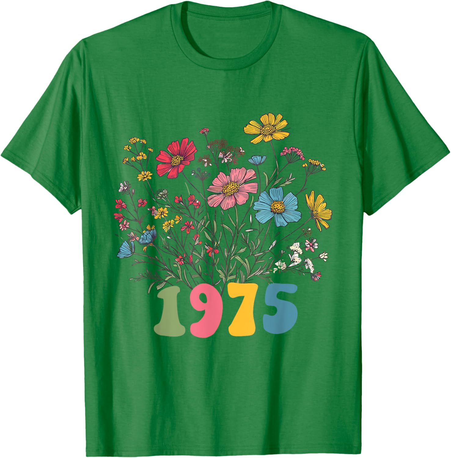 Wildflower 1975 50th Birthday T-Shirt for Women – Celebrate with Style! - 6
