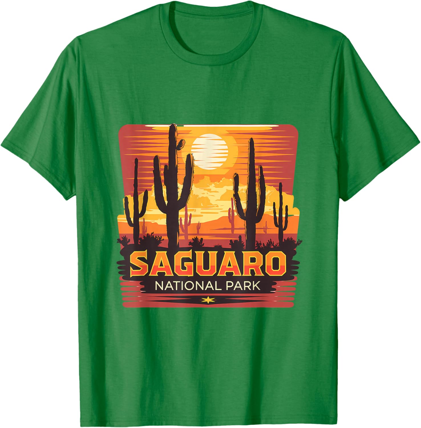 Saguaro National Park Desert Sun Scene T-Shirt for Nature Lovers - 18