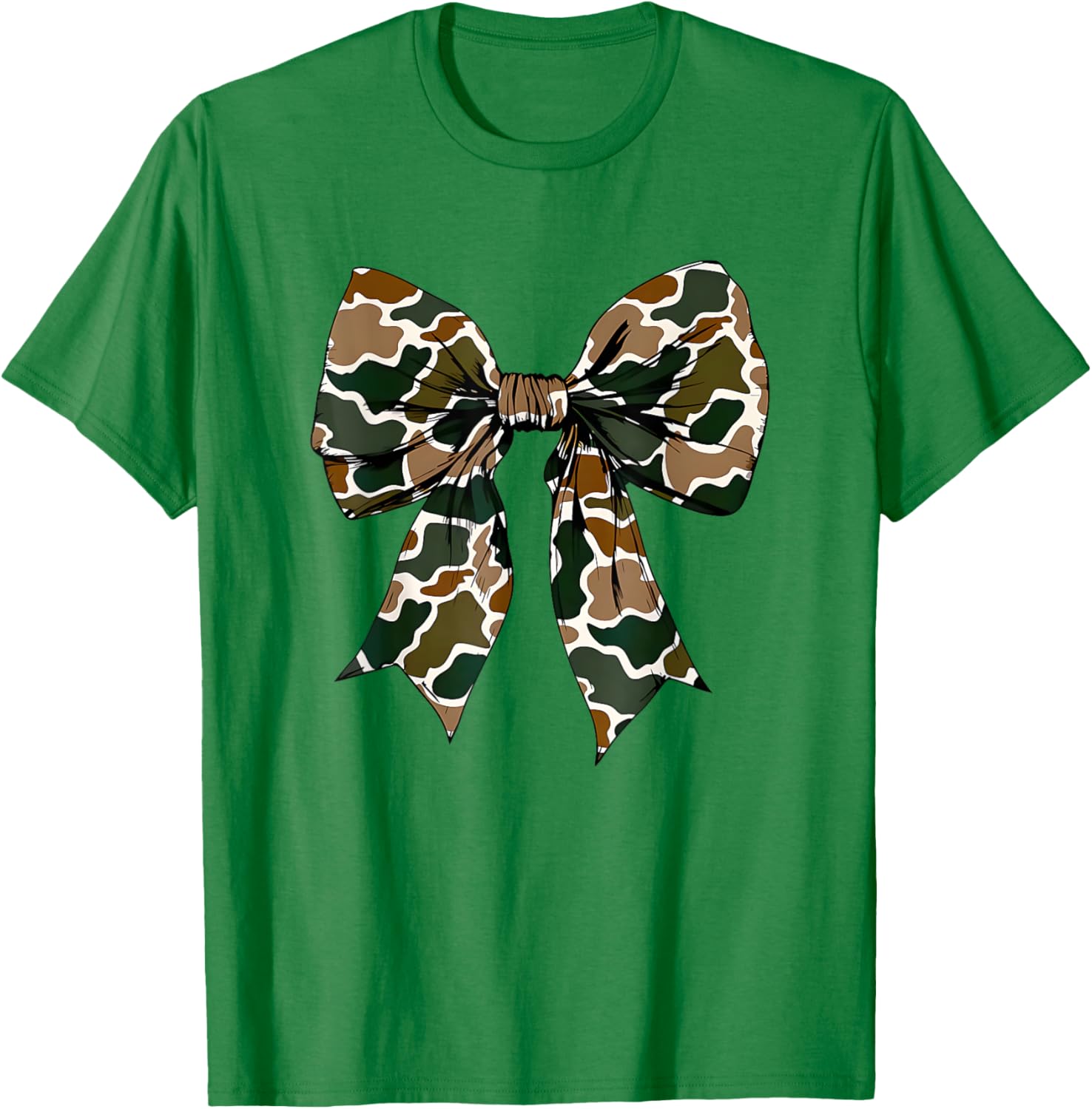Camo Bow Coquette Duck Hunting T-Shirt for Stylish Outdoor Enthusiasts - 10