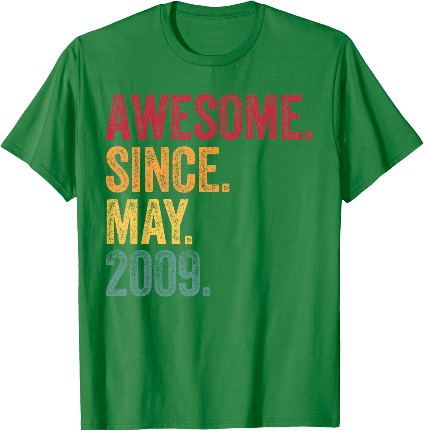 Vintage 16th Birthday T-Shirt Awesome Since May 2009 Gift Idea - 26