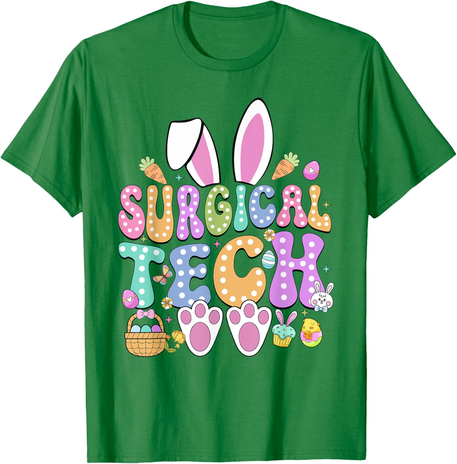 Surgical Tech Easter Bunny T-Shirt for Surgical Technicians Fun Gift - 14