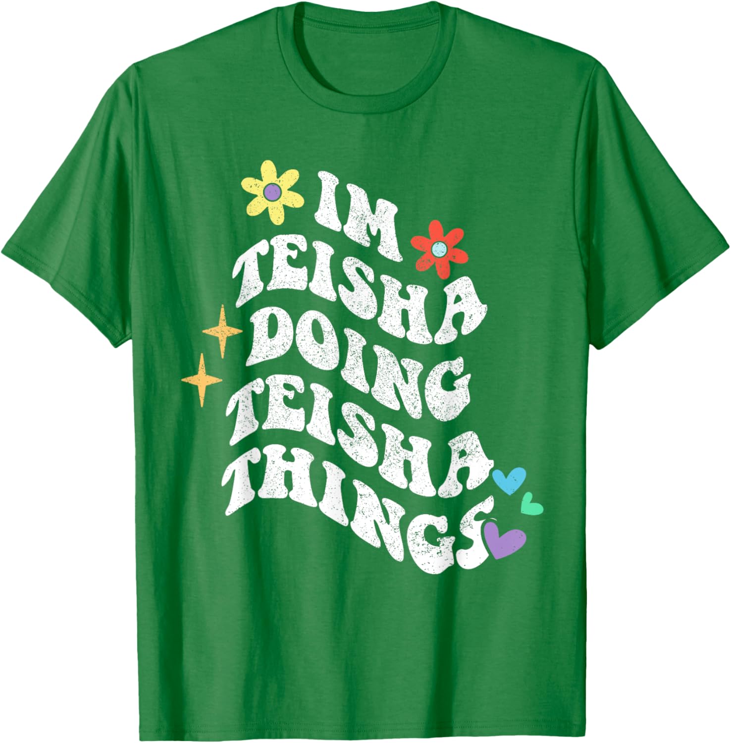 Retro Groovy Teisha Doing Teisha Things Funny Mother's T-Shirt - 25