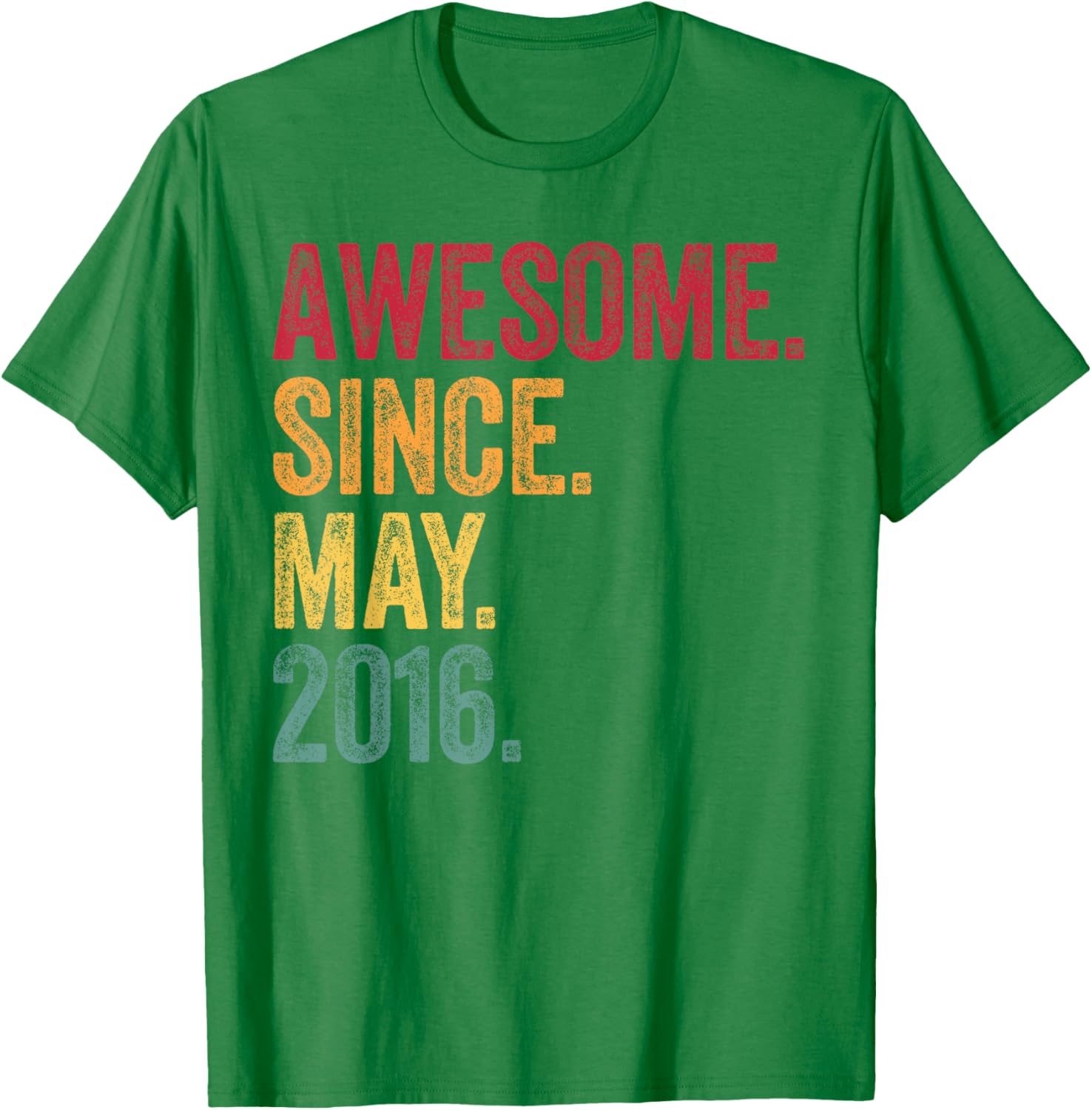 Awesome Since May 2016 9th Birthday Vintage T-Shirt for Kids - 6