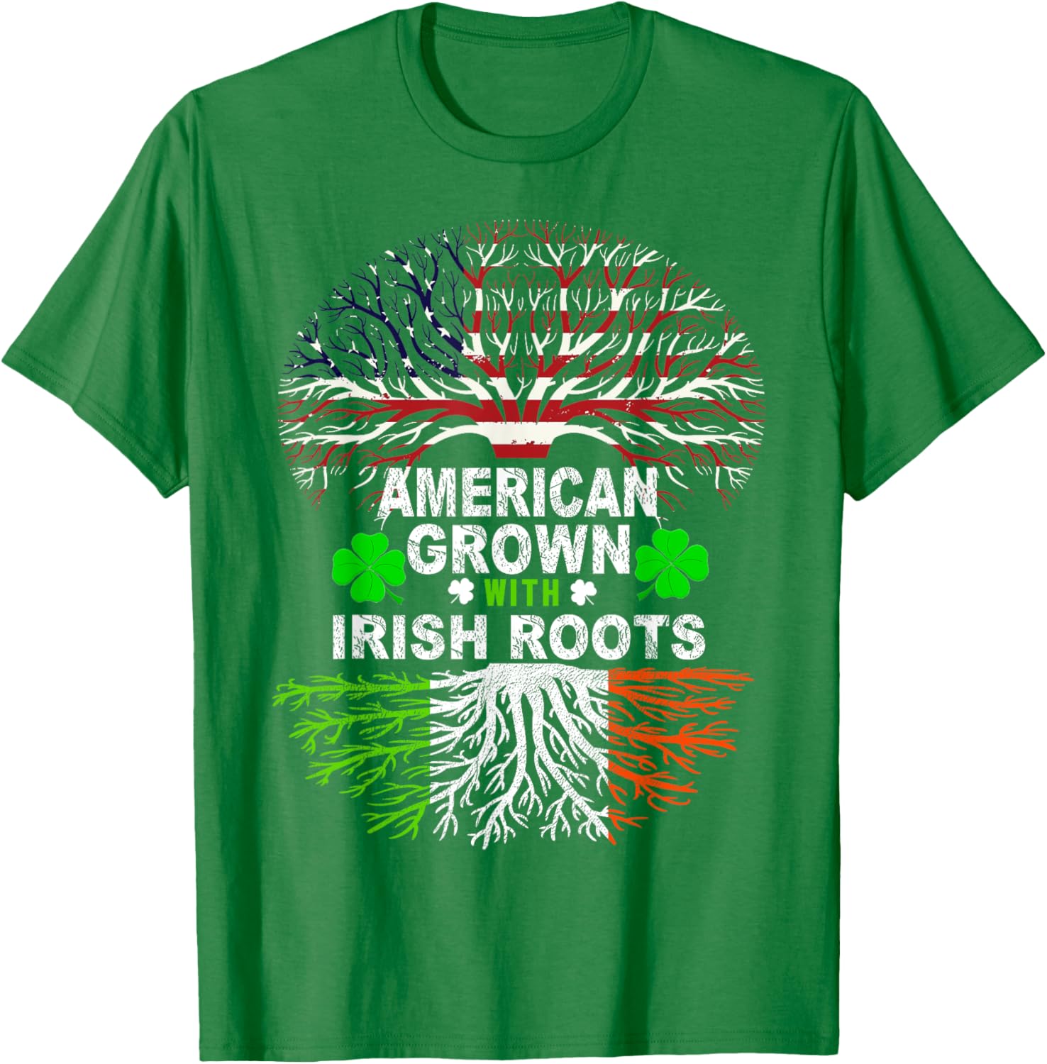 American Grown Irish Roots St. Patrick's Day T-Shirt for Festive Fun - 22