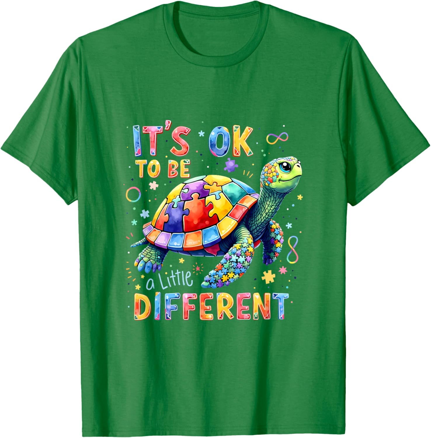 A Little Different Turtle Autism Awareness It's Ok To Be T-Shirt - 15