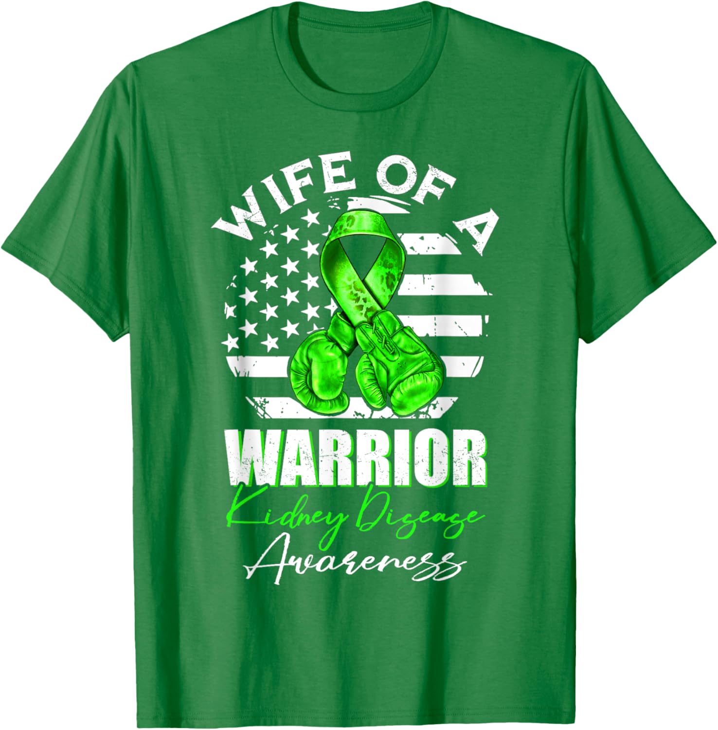 Wife of a Warrior Kidney Disease Awareness T-Shirt for Supportive Spouses - 11