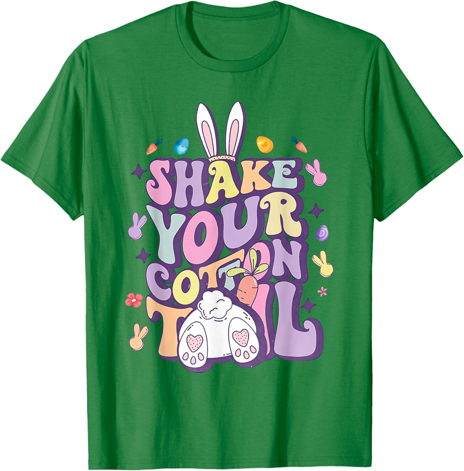 Shake Your Cotton Tail Funny Easter Bunny T-Shirt for Girls and Women - 19