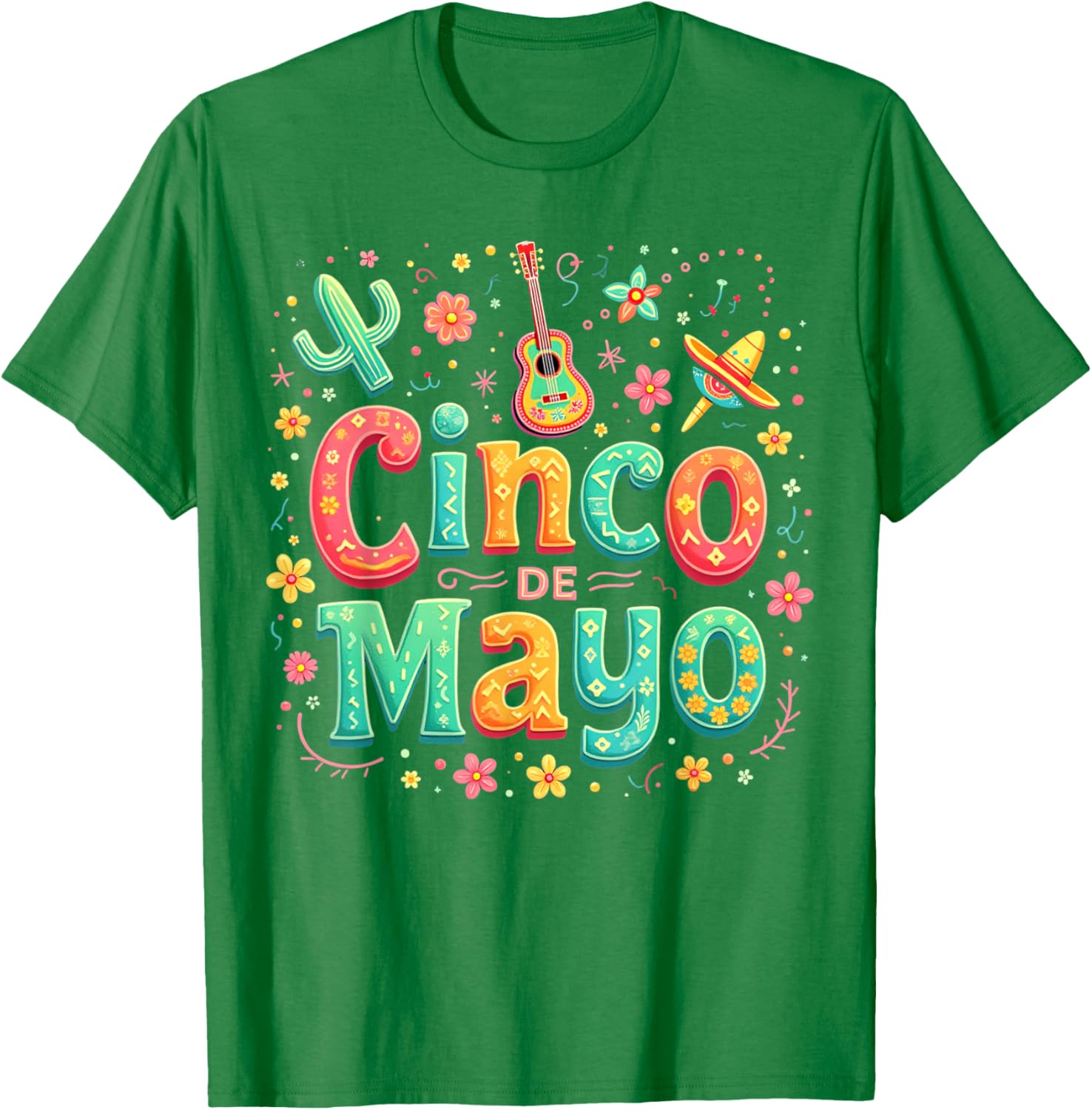 Cinco De Mayo Family Matching Let's Fiesta T-Shirt for Celebration Fun - 24