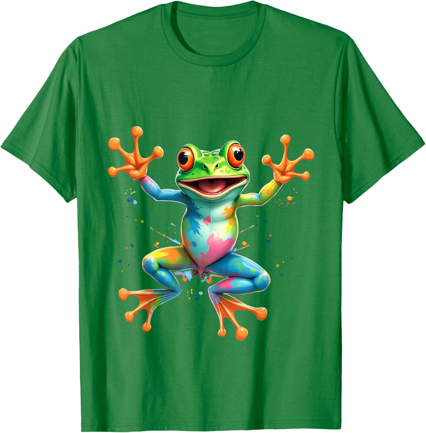 Cool Tie Dye Frog Peace Sign T-Shirt for Men, Women, and Kids - 2