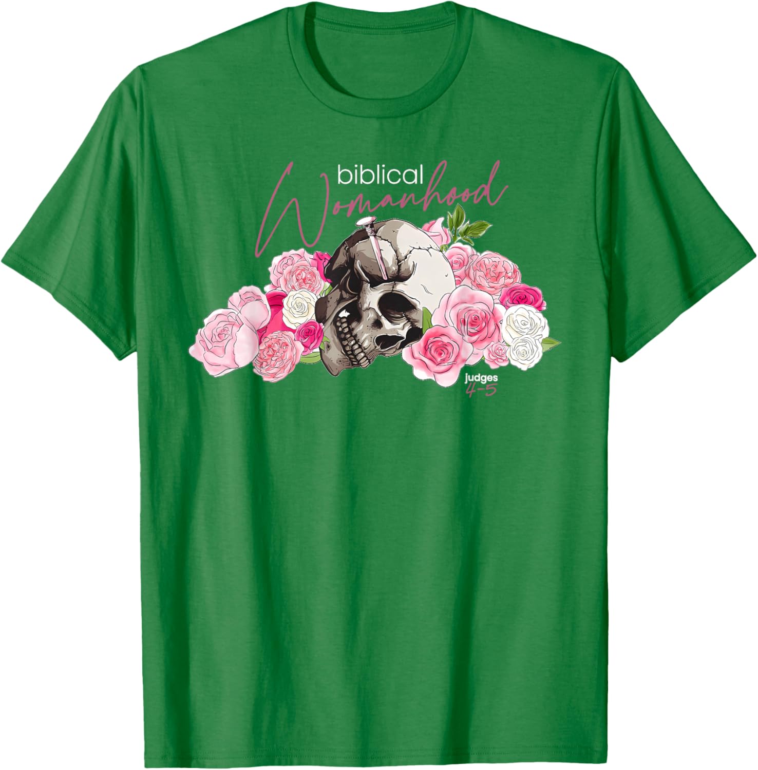 Biblical Womanhood Deborah T-Shirt for Christian Women - Judges 4-5 Design - 12