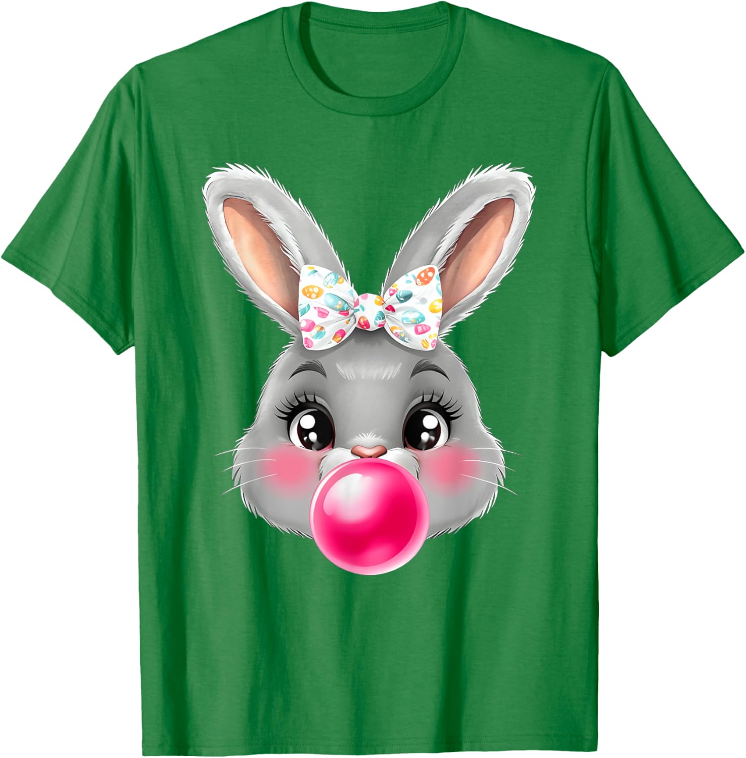 Adorable Bunny Rabbit T-Shirt with Bow Glasses for Cute Style Lovers - 15
