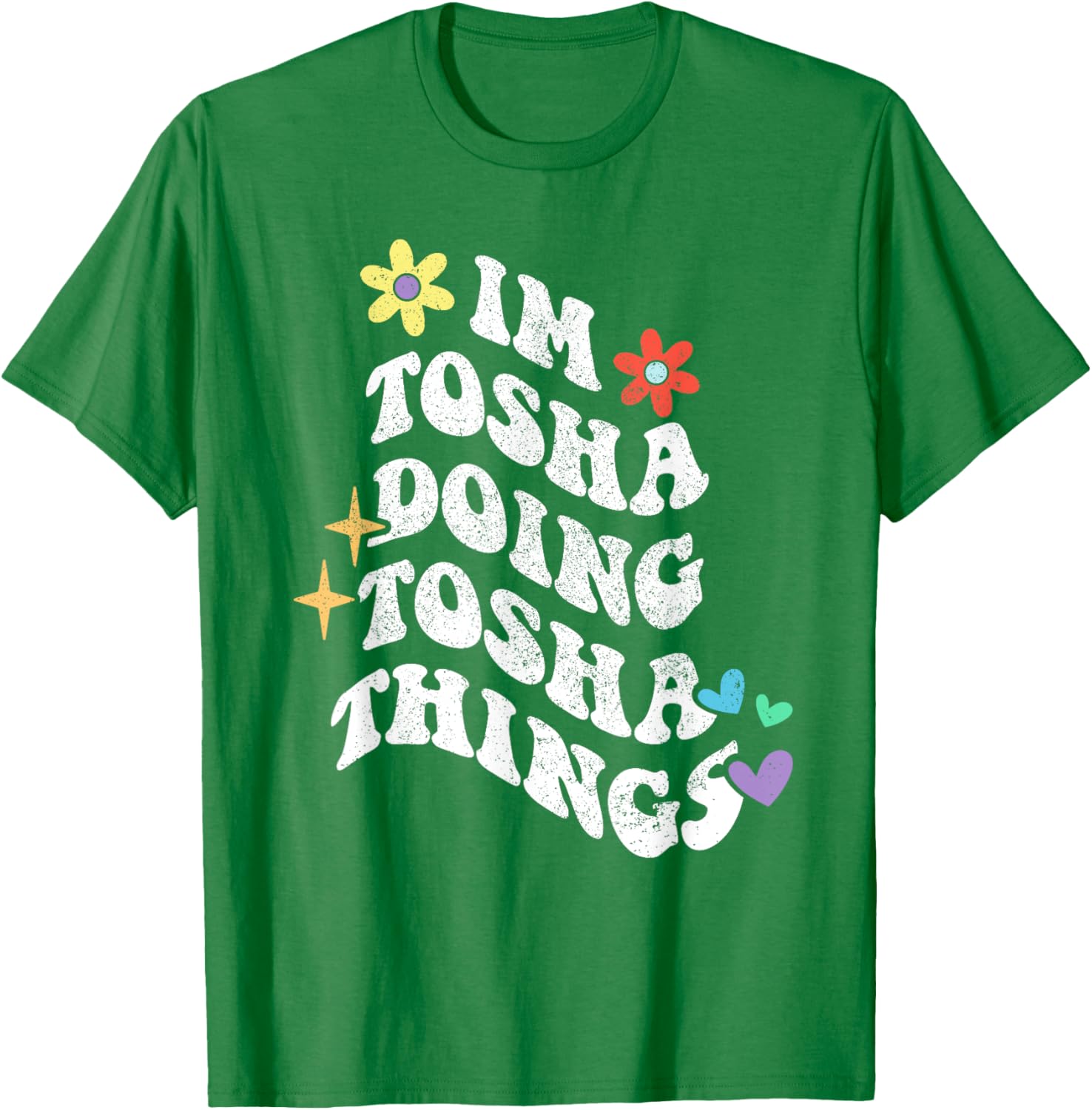 Retro Groovy T-Shirt for Moms Doing Tosha Things - Fun Mothers Day Gift - 1