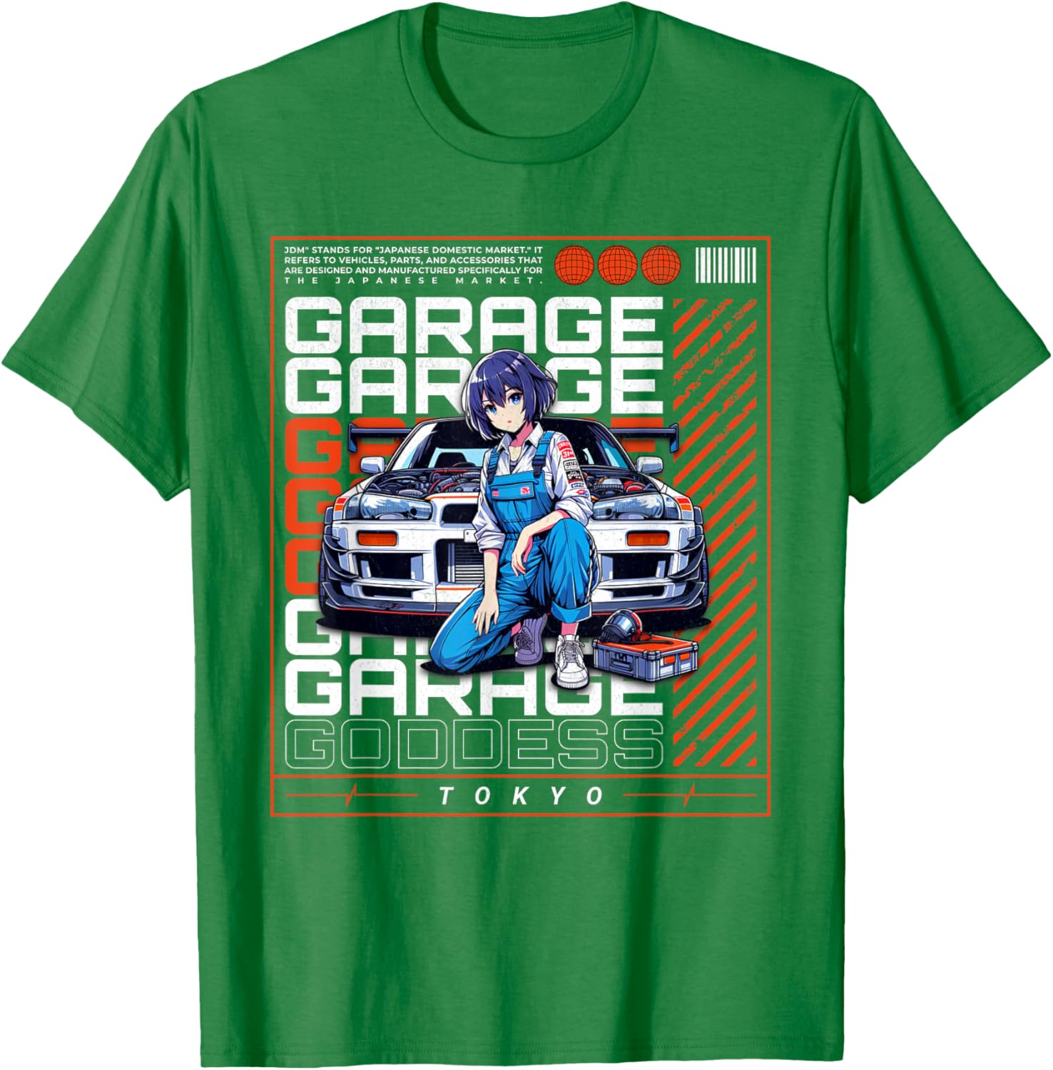 JDM Tokyo Drift Race Car Tuning Retro Vintage Graphic T-Shirt - 8