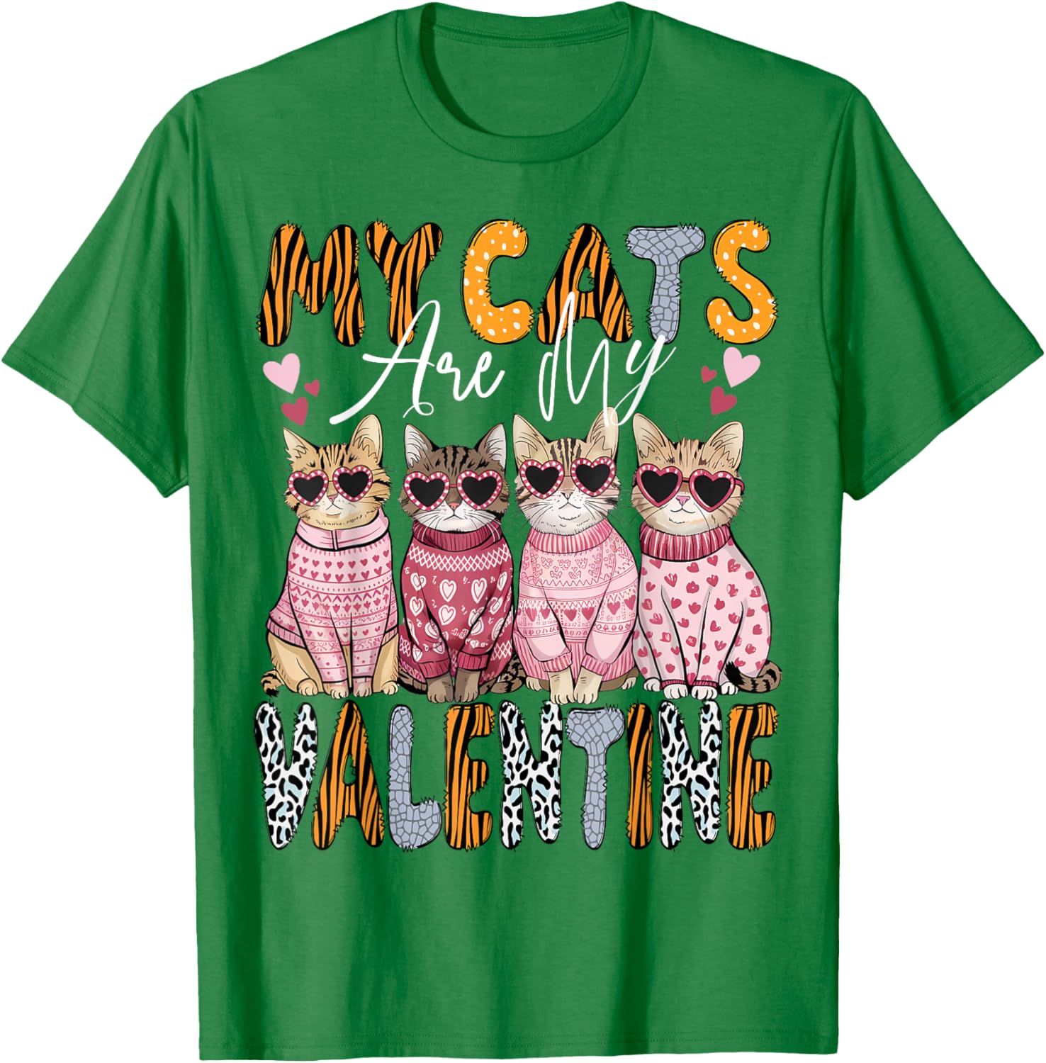 Cute Cat Valentine T-Shirt for Kitten Lovers - Perfect for All Ages - 4