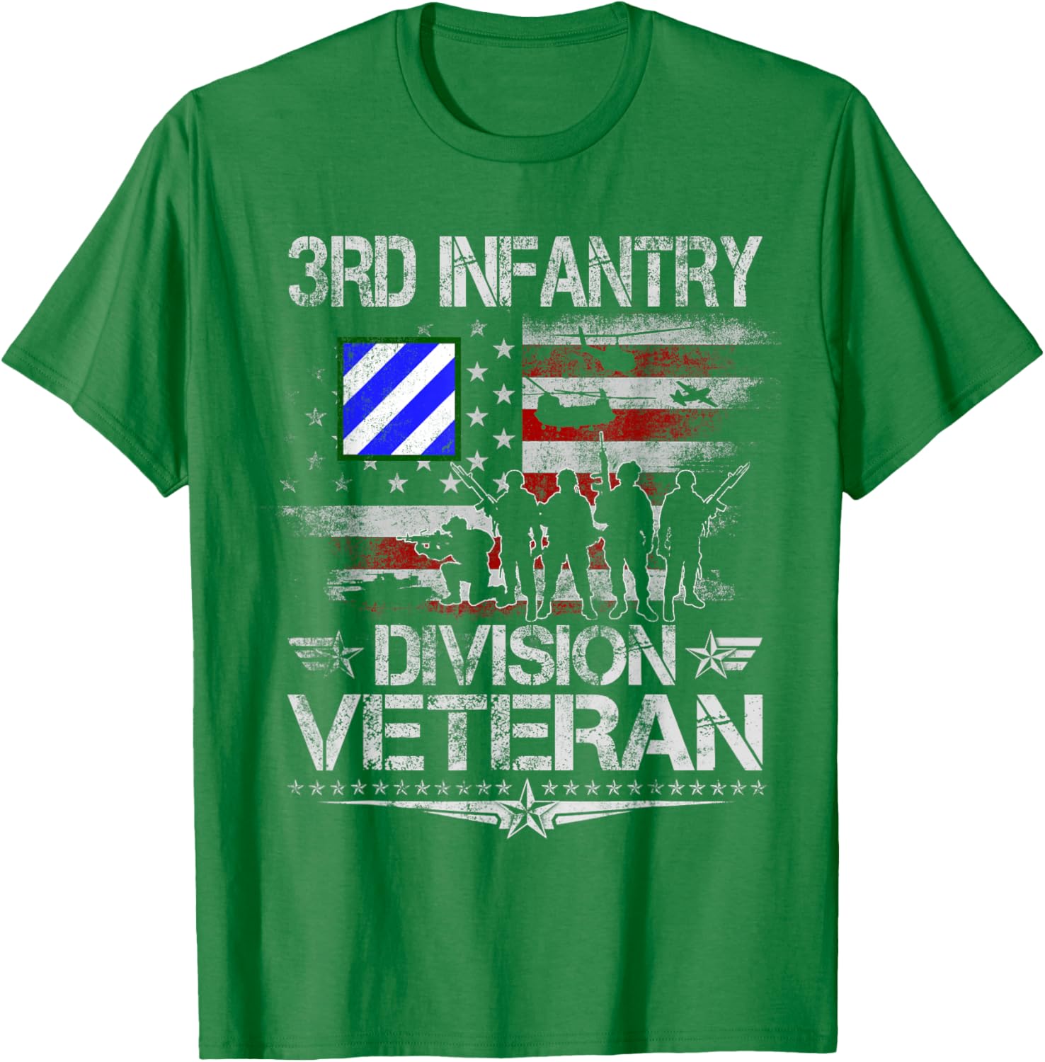 3rd Infantry Division Veteran US Flag T-Shirt for Military Pride - 14