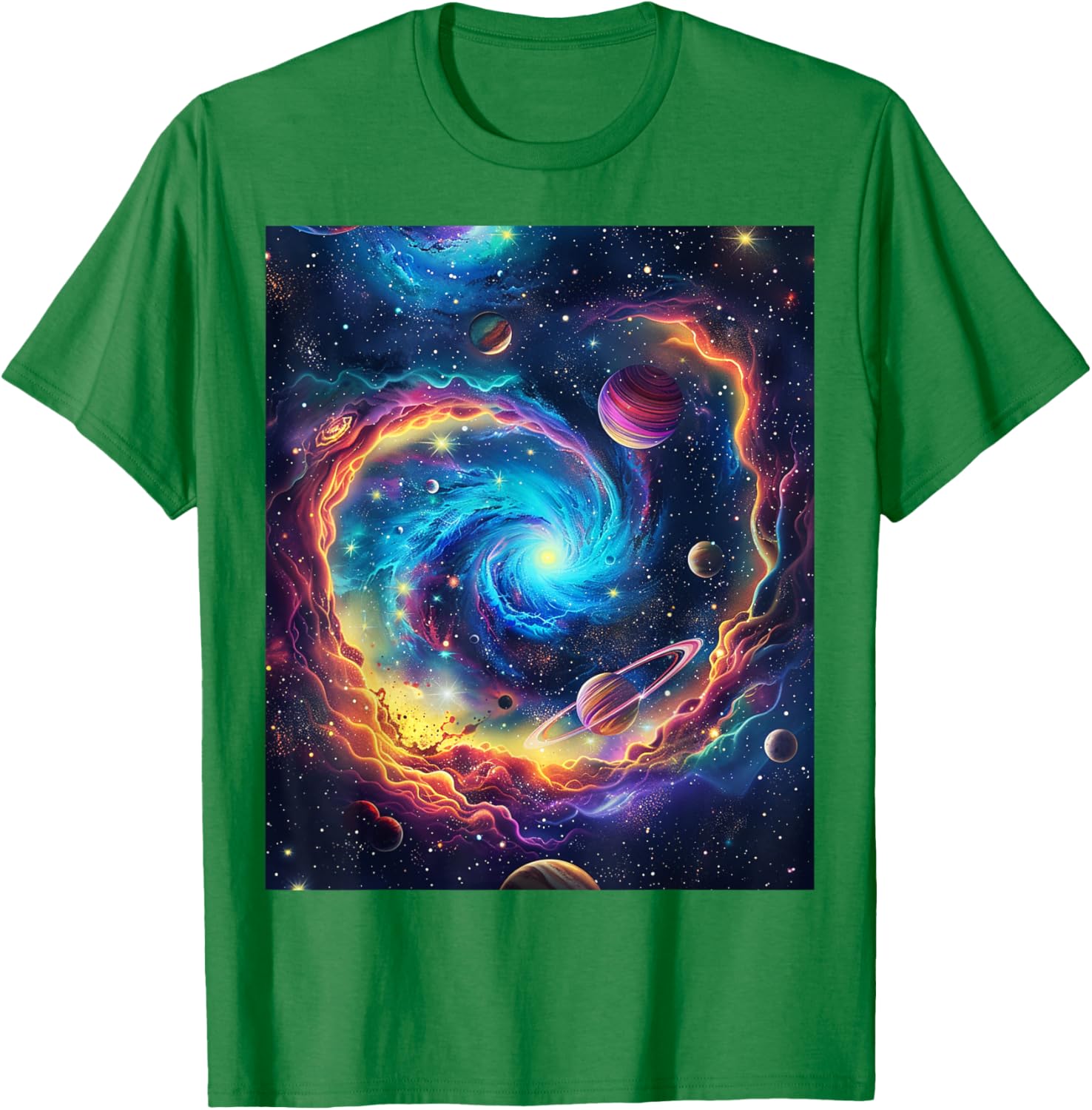 Cosmic Vortex Galaxy Space T-Shirt for Starry Nights and Adventures - 10
