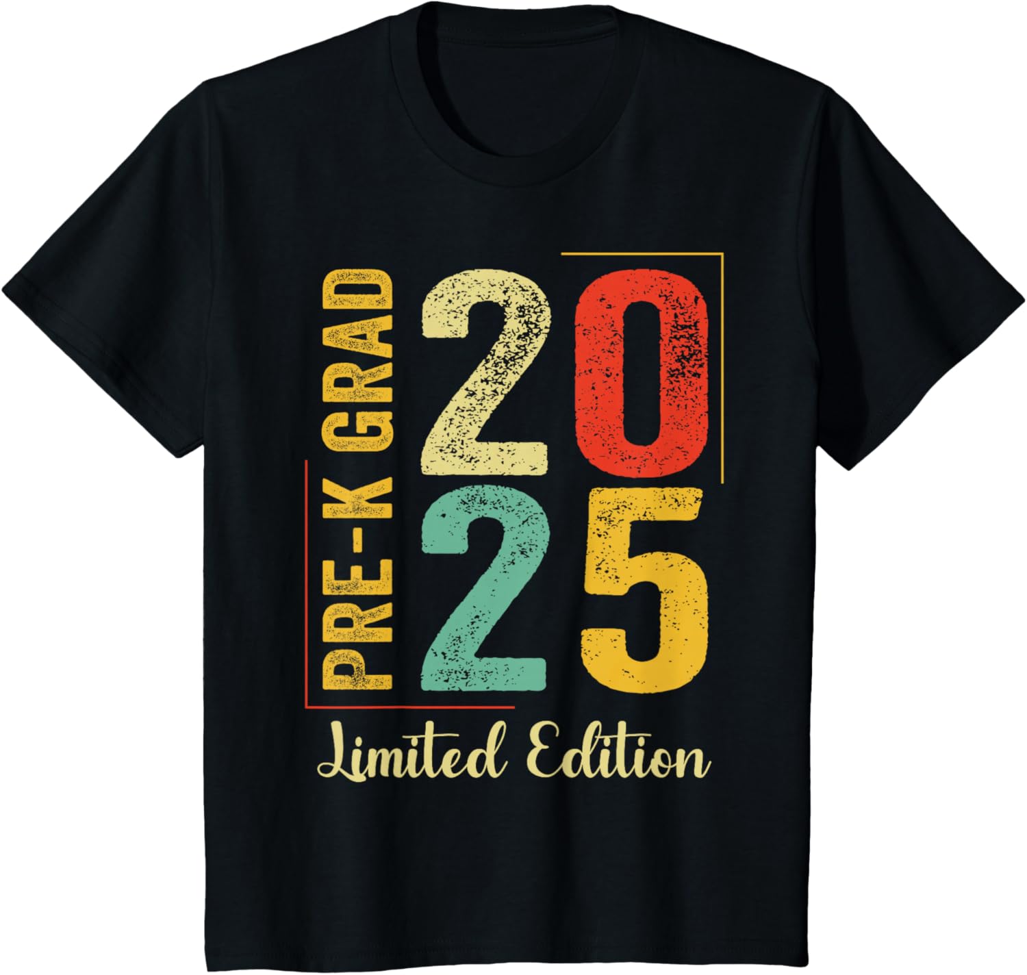 Adorable Pre-K Grad 2025 T-Shirt for Kids Celebrating Graduation Day - 1