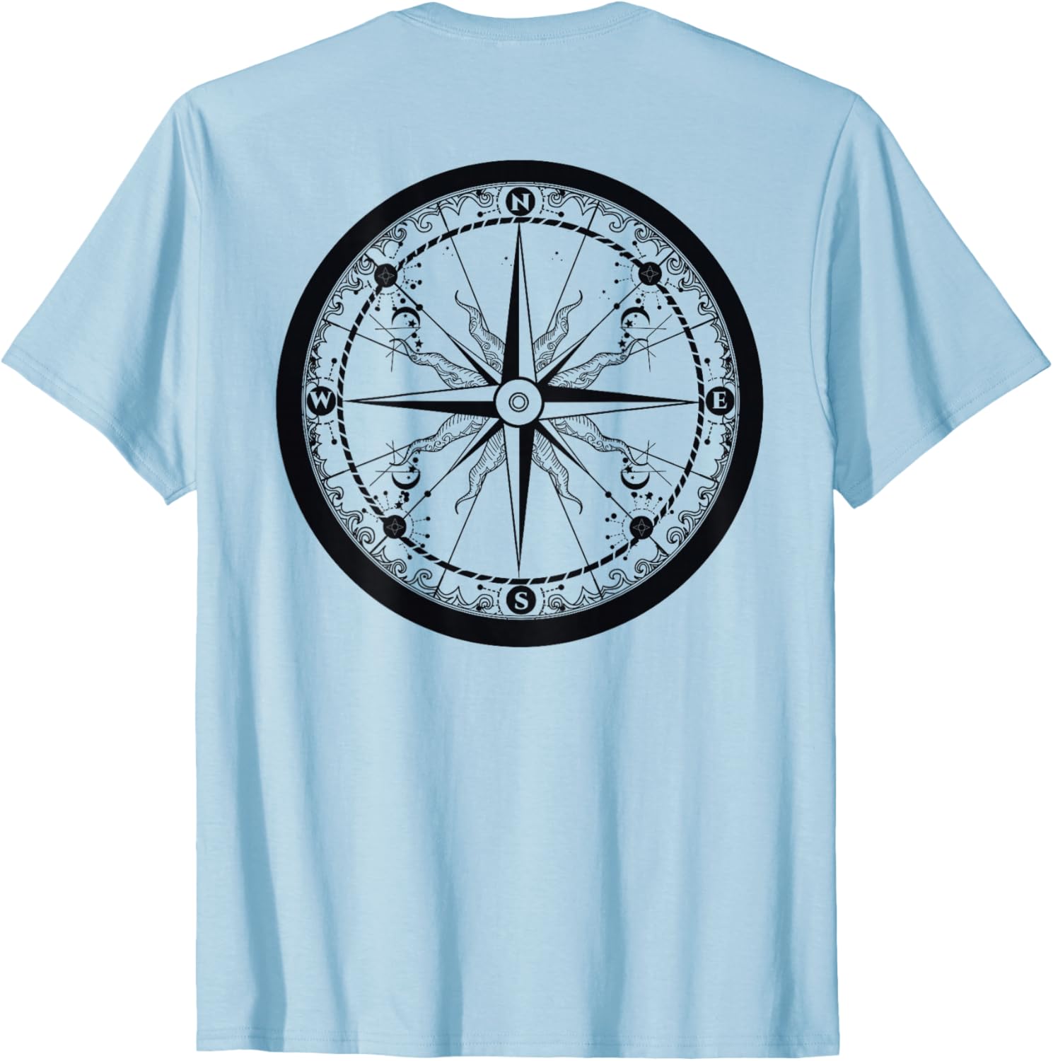 Beautiful Compass Sailing and Hiking Adventure T-Shirt for Travelers - 4