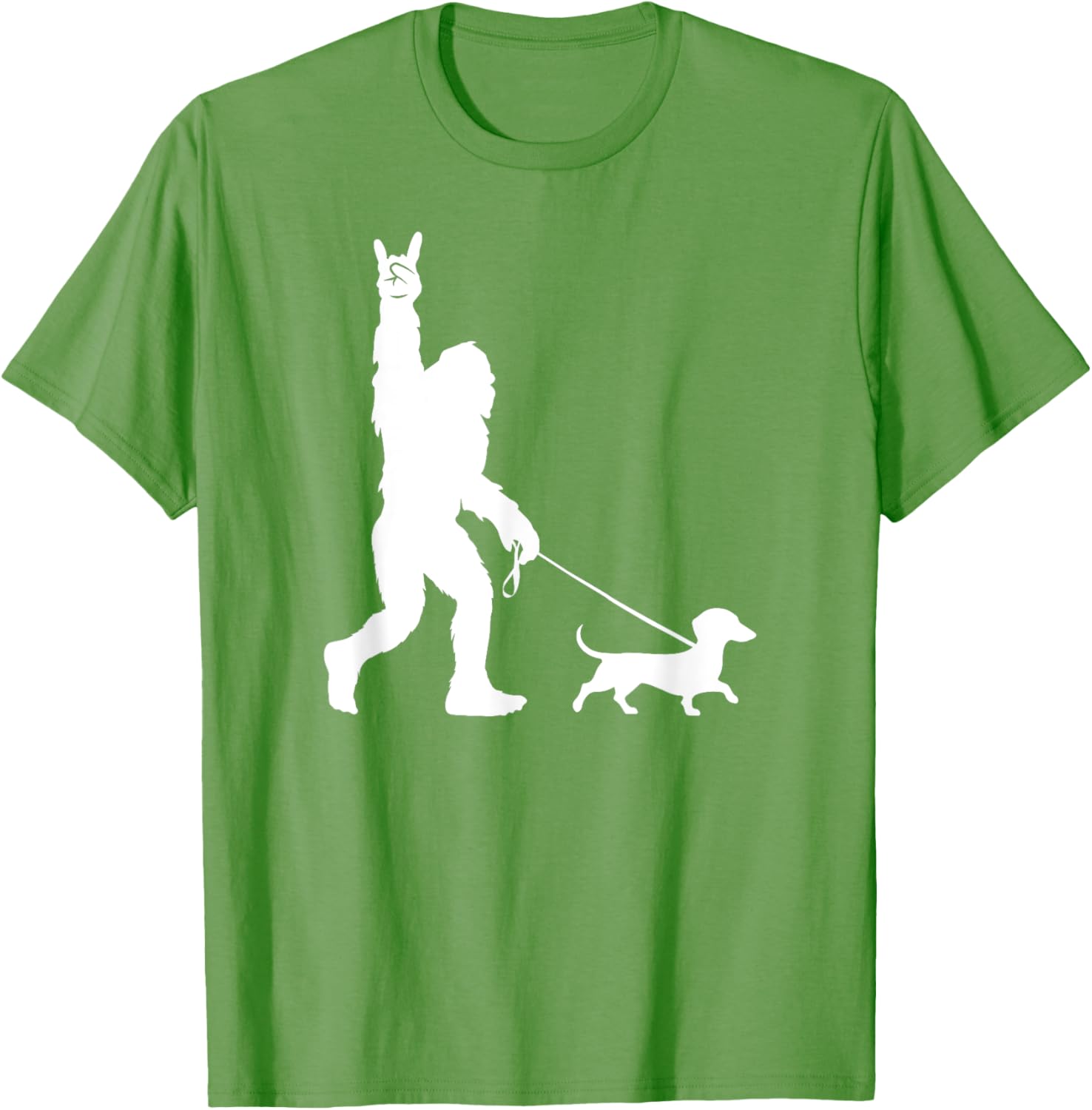 Bigfoot Dachshund T-Shirt for Men Women Kids - Fun Sasquatch Design - 1