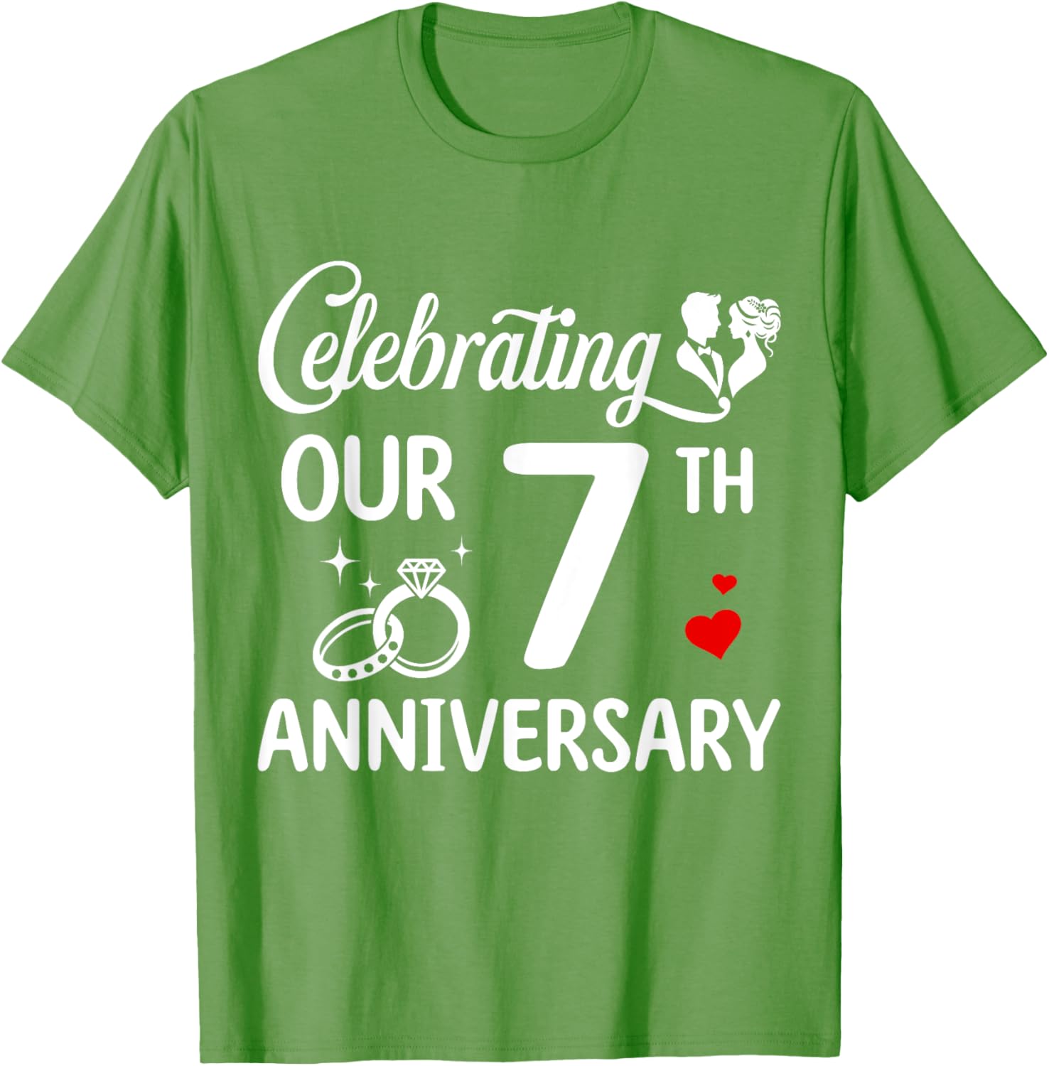 Celebrate 7 Years of Love with Our Anniversary T-Shirt for Couples - 15