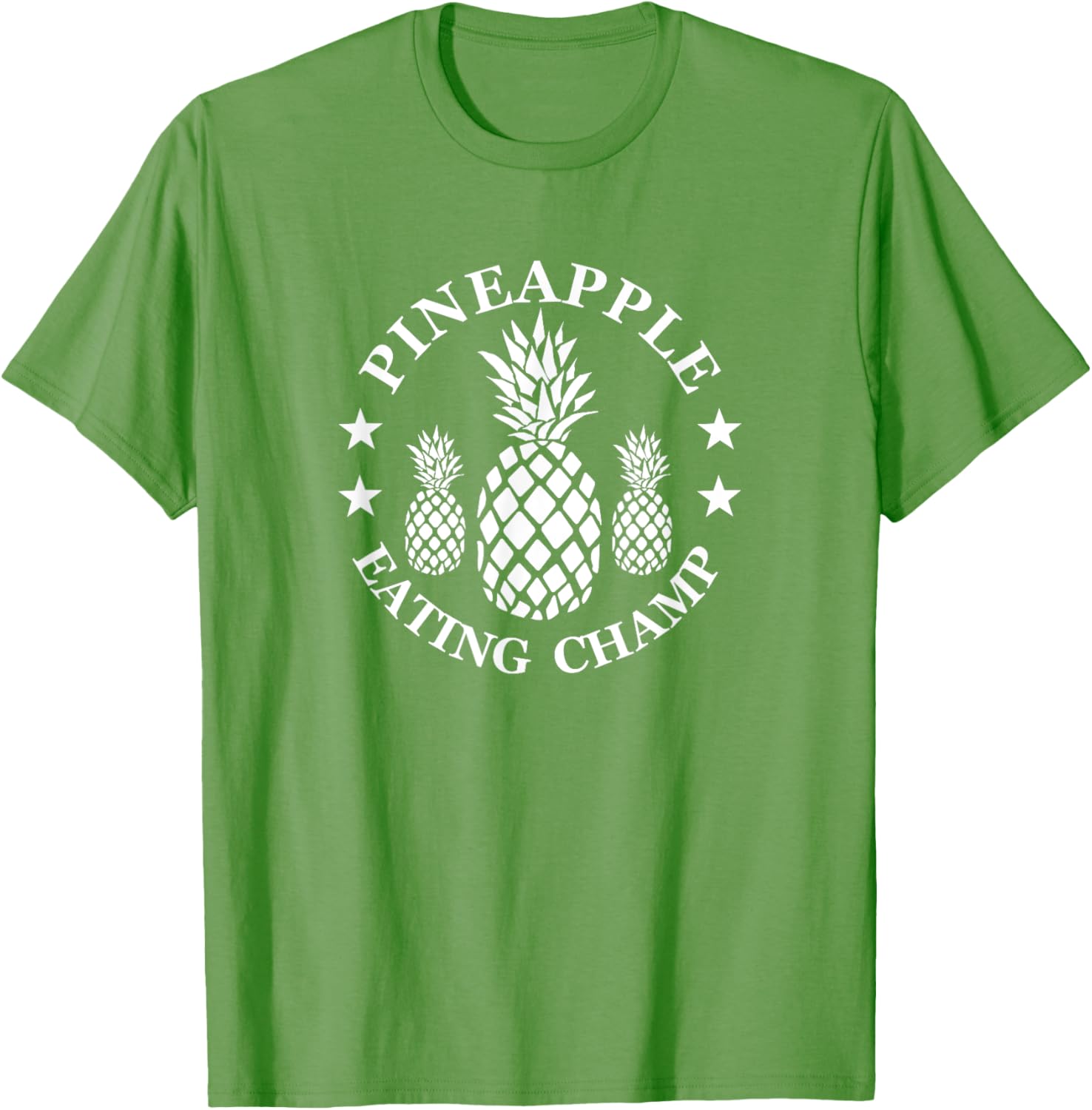 Tropical Pineapple Eating Champion T-Shirt for Fun Summer Style - 2