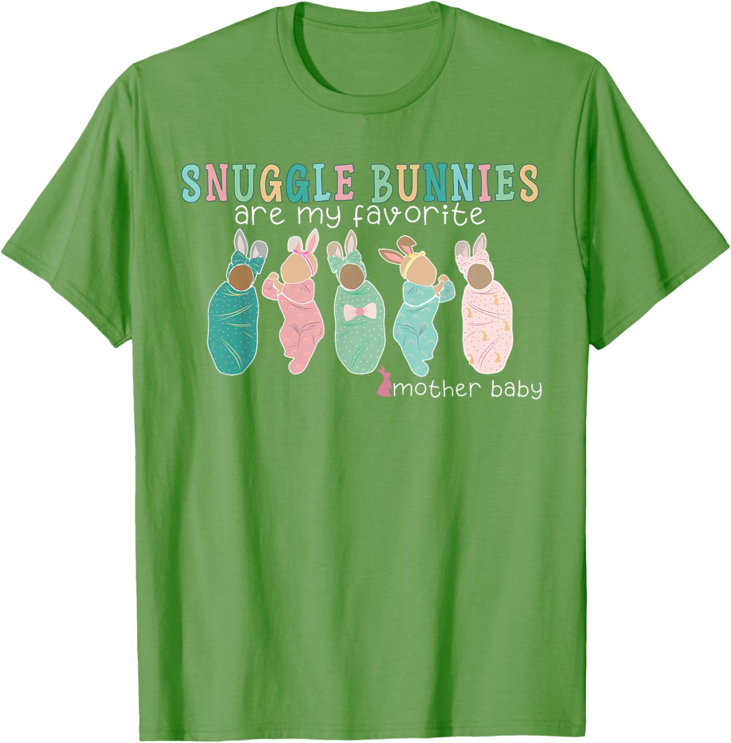 Snuggle Bunnies Mother Baby Nurse Easter T-Shirt for Celebratory Comfort - 18