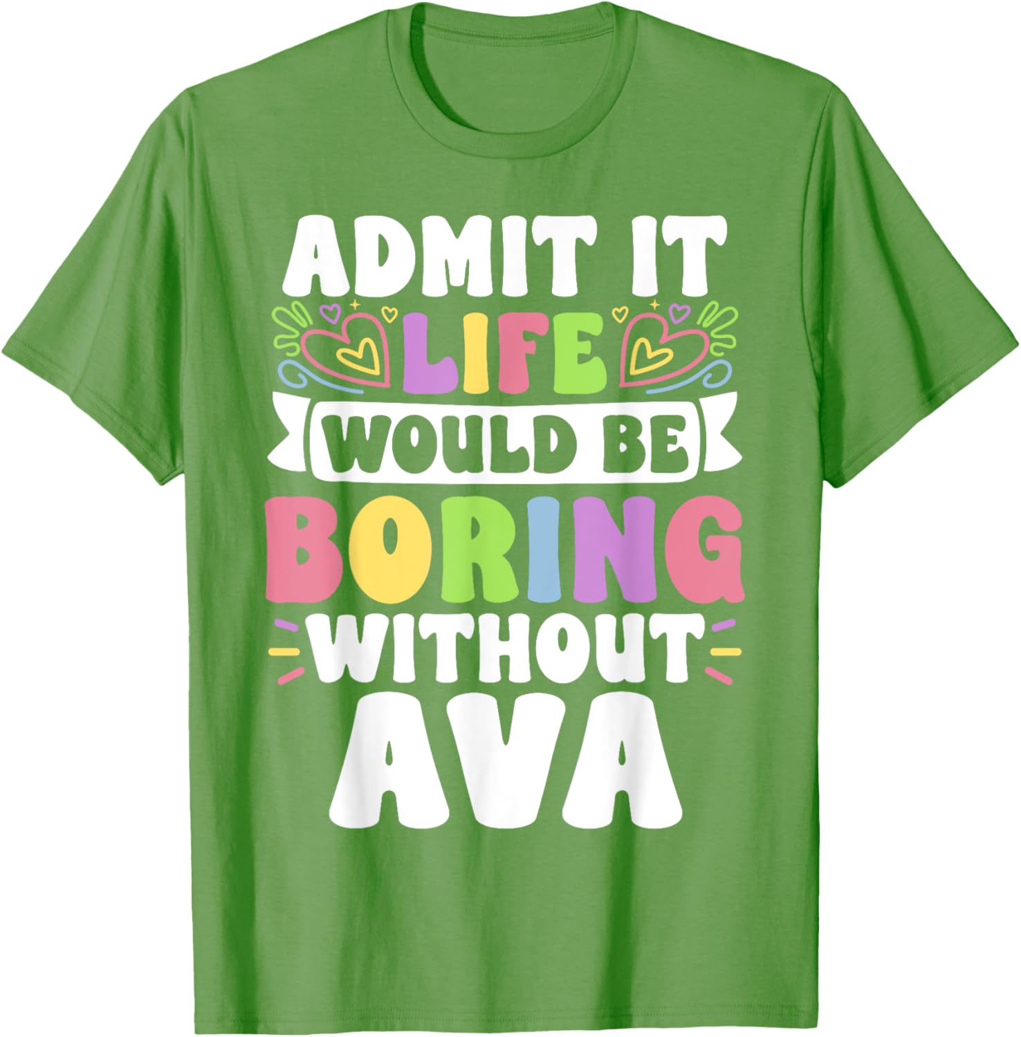 Ava Personalized Funny Family T-Shirt for Unique Style and Comfort - 14