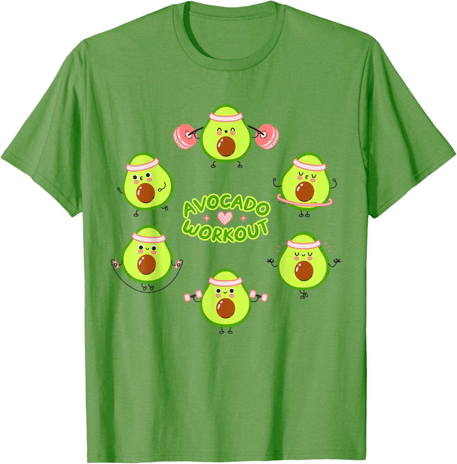 Avocado Workout Guacamole T-Shirt for Vegan Mexican Food Lovers - 13