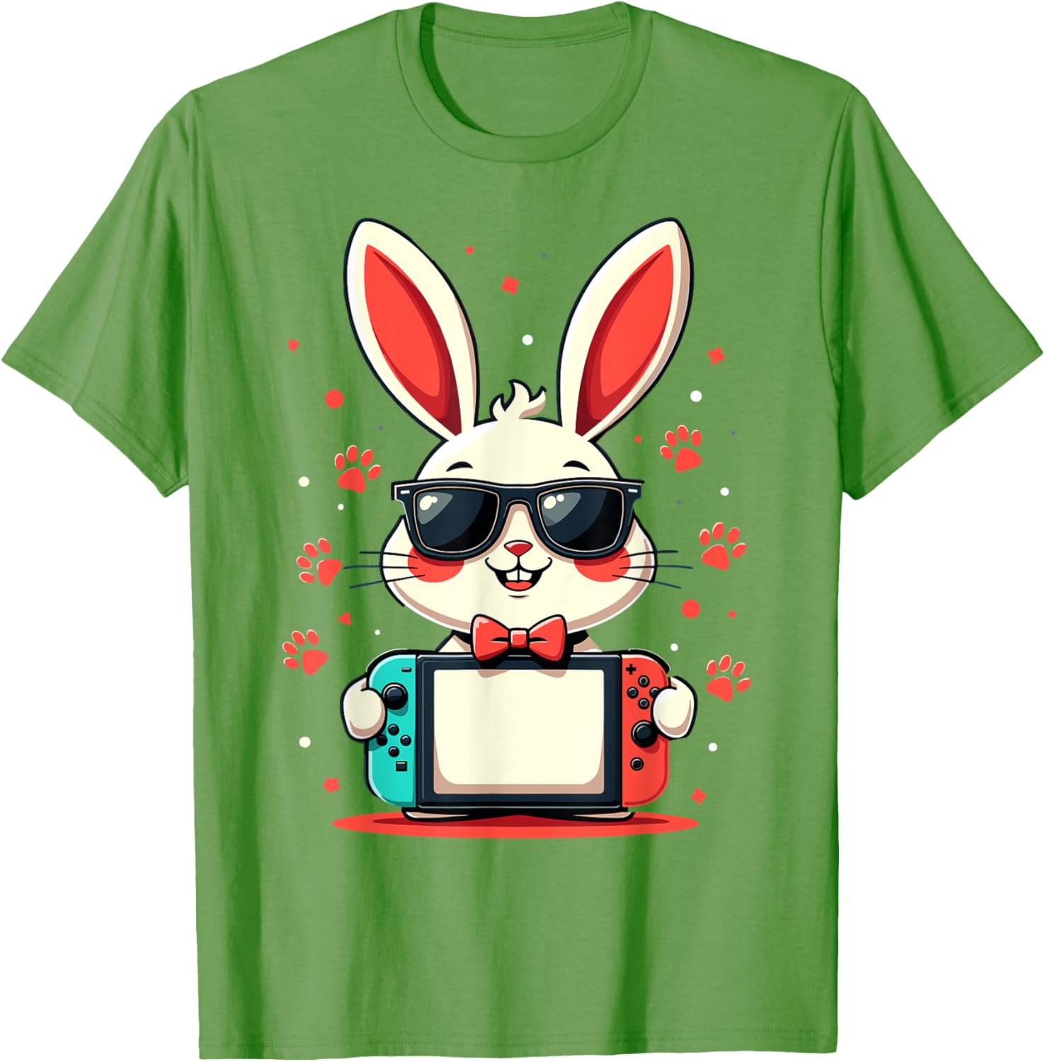 Cute Bunny Gaming Controller T-Shirt for Easter Gamer Boys Gifts - 23