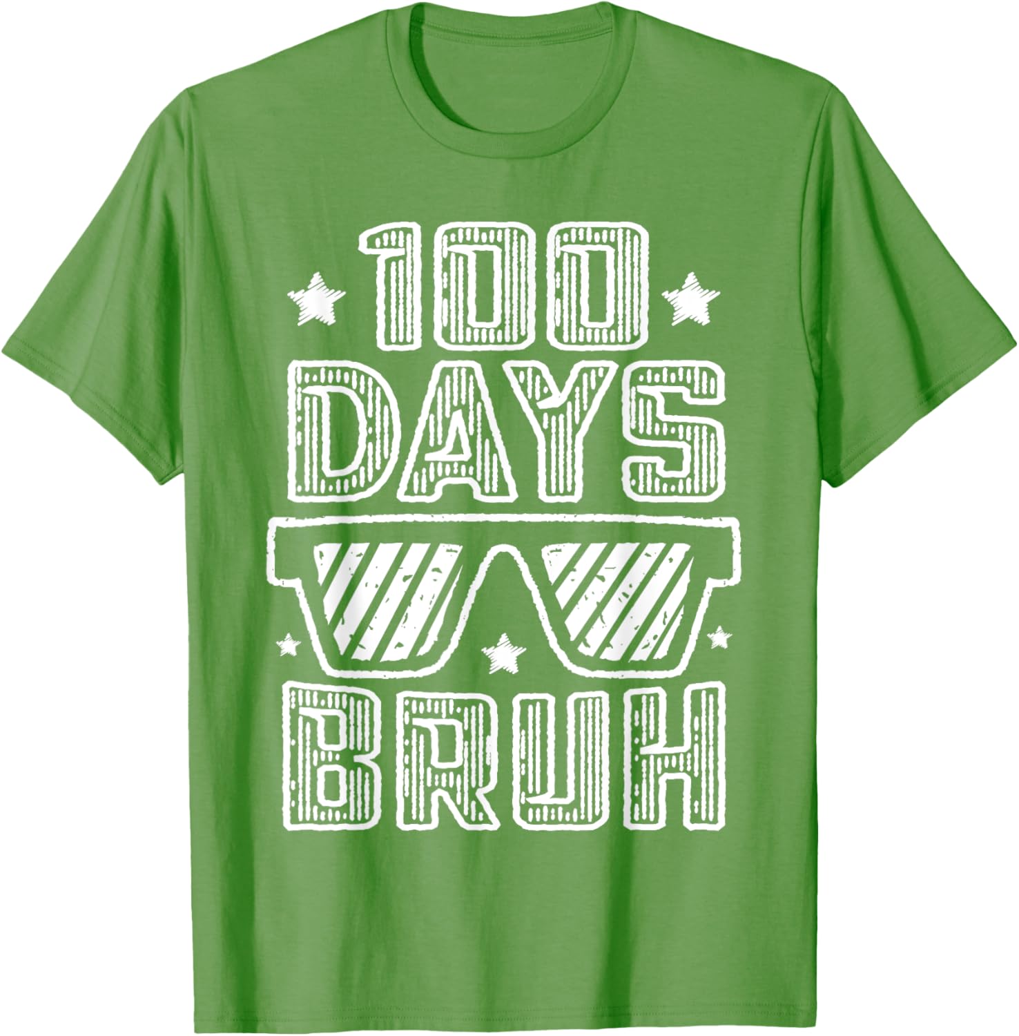 Bruh 100 Days of School Sunglasses T-Shirt for Boys Fun and Stylish - 12