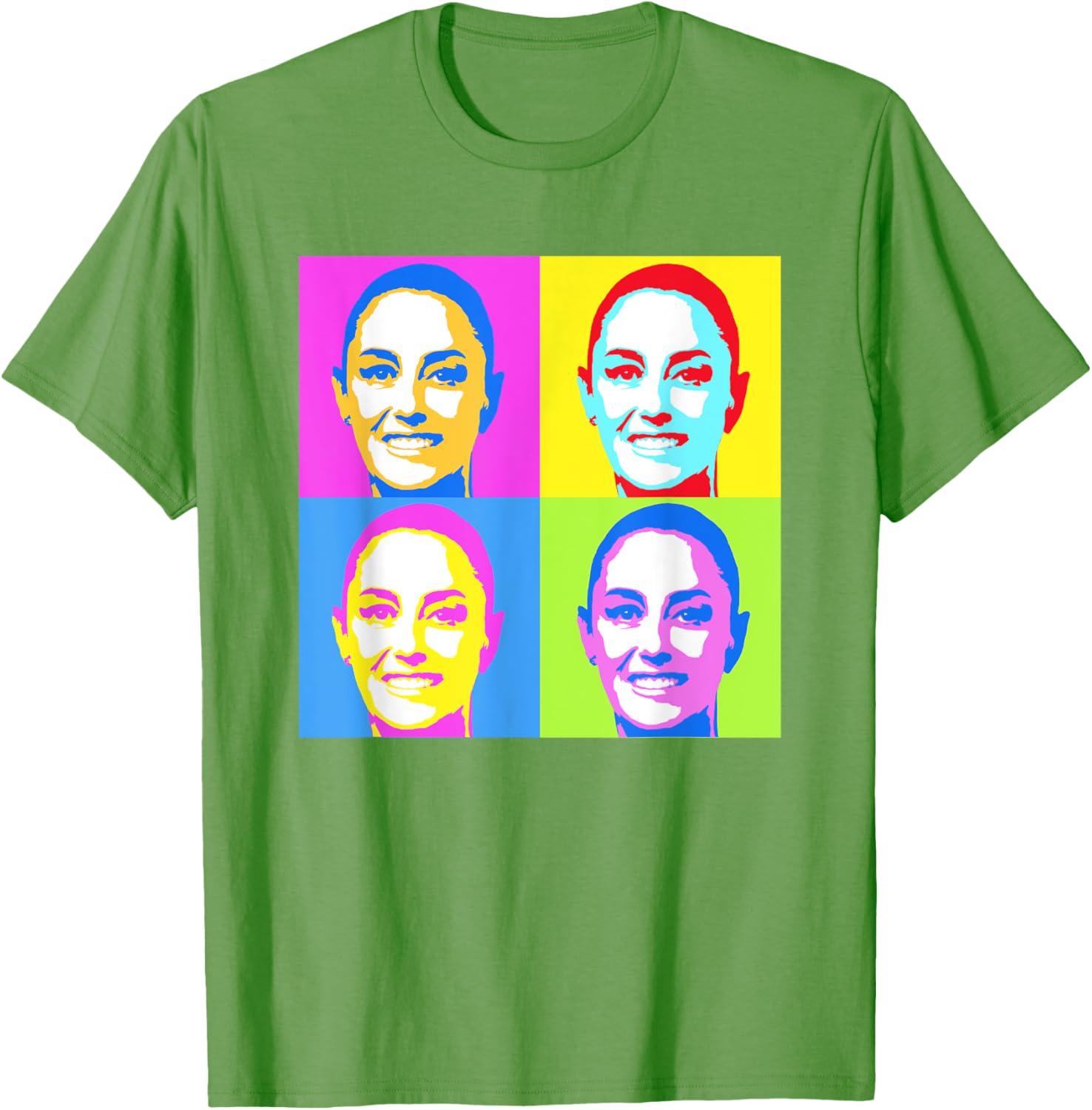 Claudia Sheinbaum Pop Art T-Shirt for Supporters of Mexico's President - 2