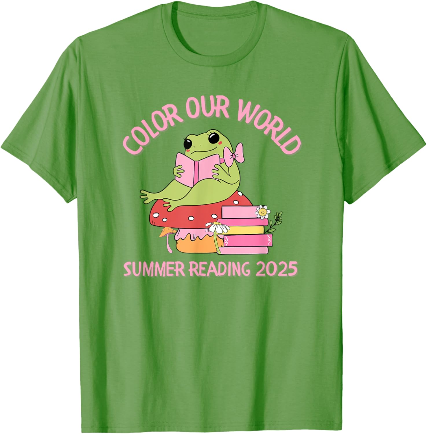 Color Our World Summer 2025 Frog T-Shirt for Kids - Fun Reading Program Apparel - 5