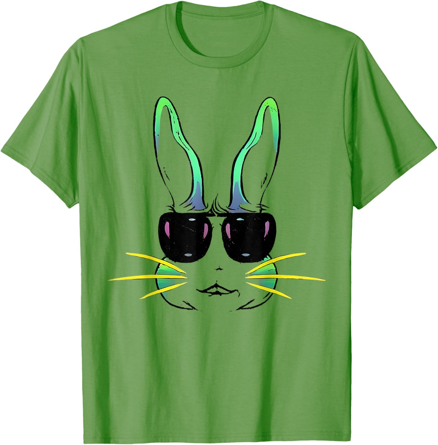 Cool Bunny Face Sunglasses T-Shirt for Fun Easter Celebrations - 11