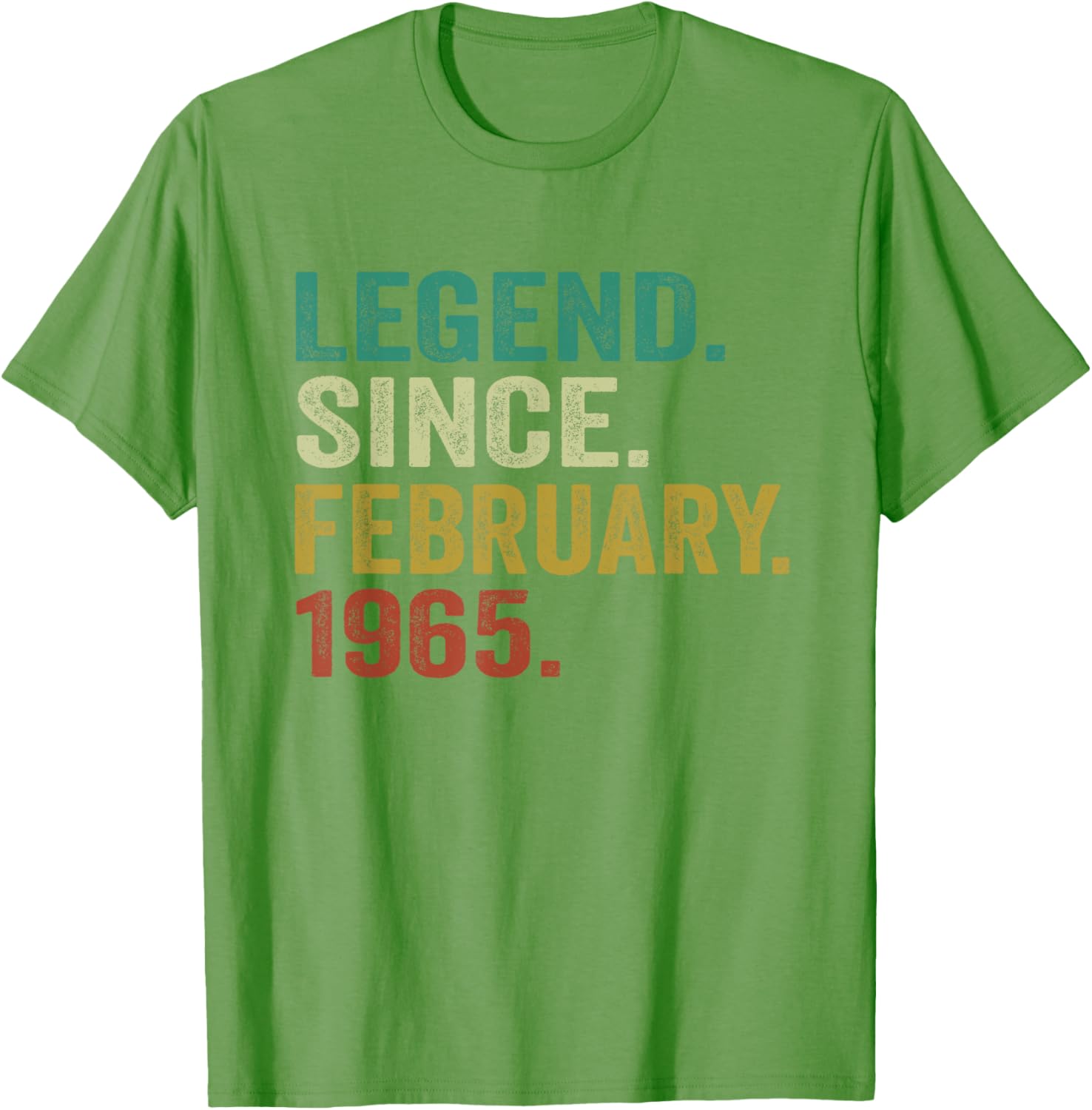 60th Birthday T-Shirt for Men and Women - Legend Since February 1965 - 19