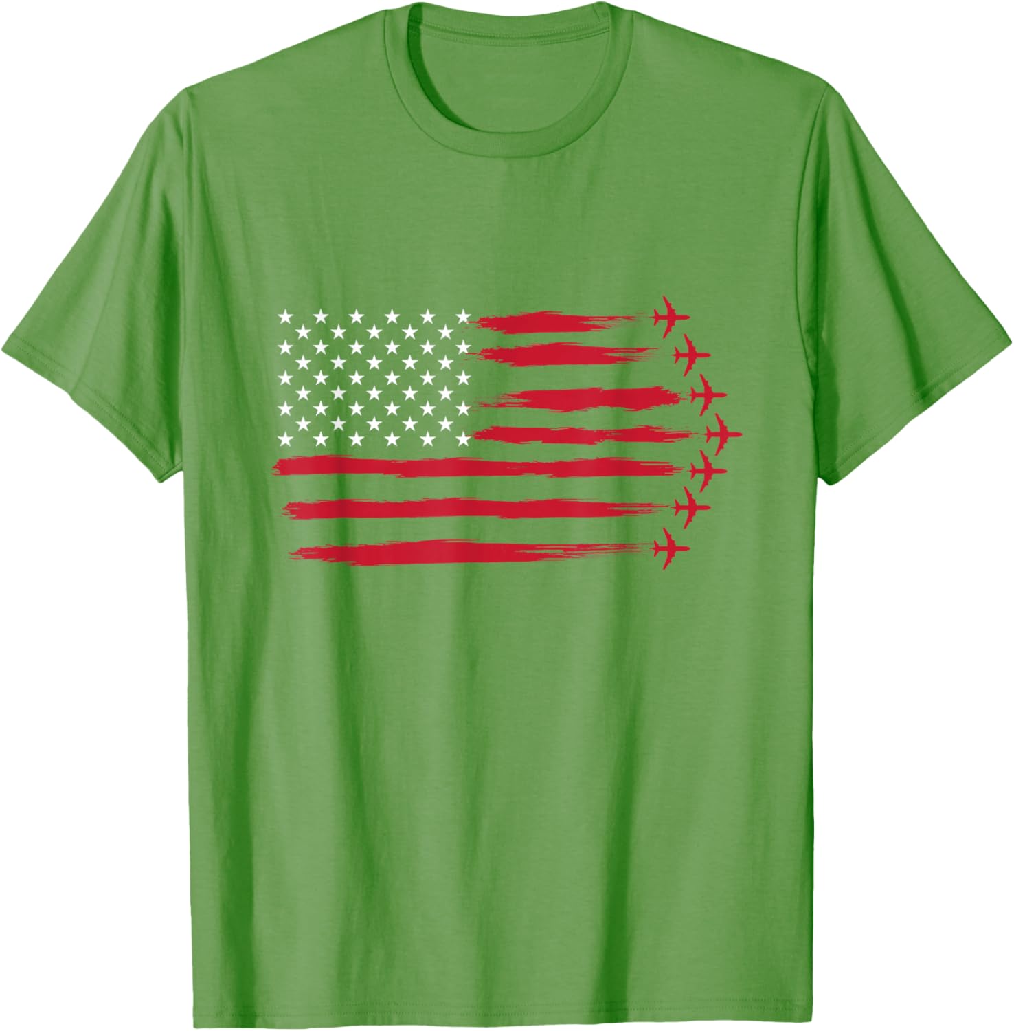 US Flag Airplanes T-Shirt for Airline Pilots and Aviation Lovers - 3