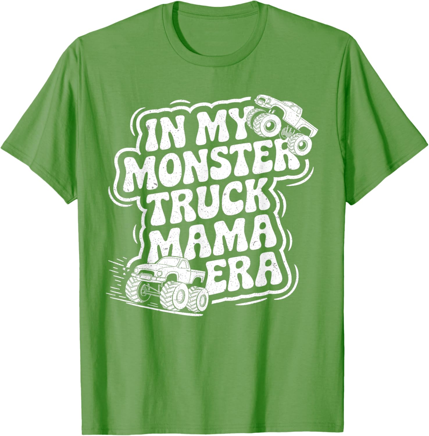 Groovy Monster Truck Mama Era T-Shirt for Fun Loving Moms on Mother's Day - 11