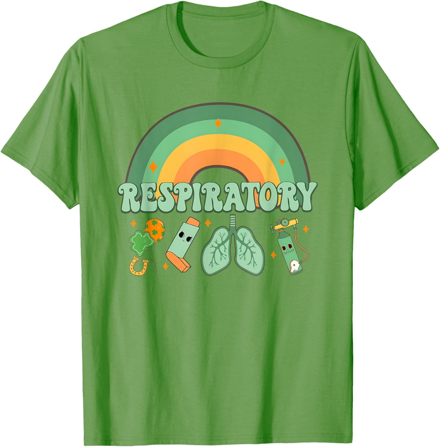 St Patrick's Day Respiratory Therapist Lung T-Shirt for Pulmonologists - 10