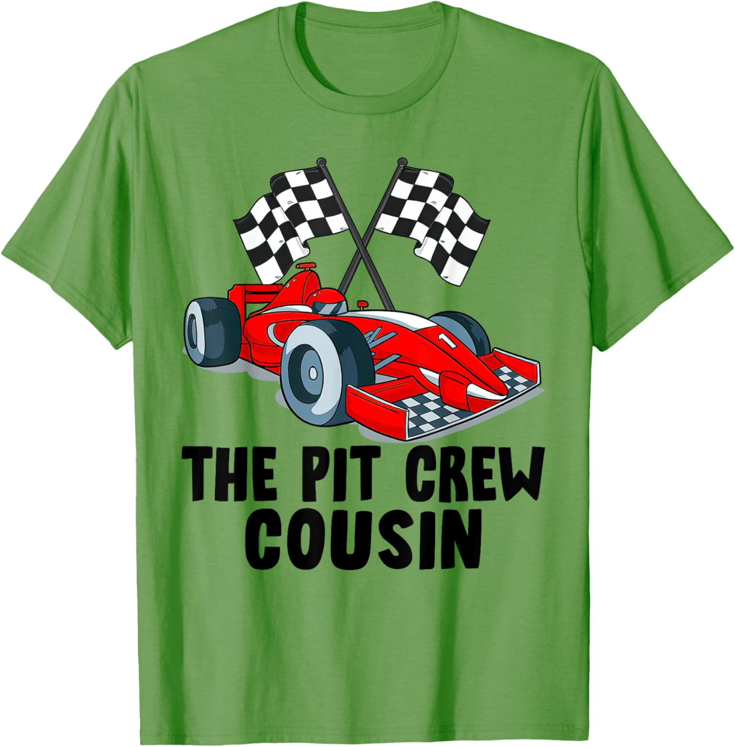 Cousin Pit Crew Racing Family T-Shirt for Car Birthday Party Fun - 8