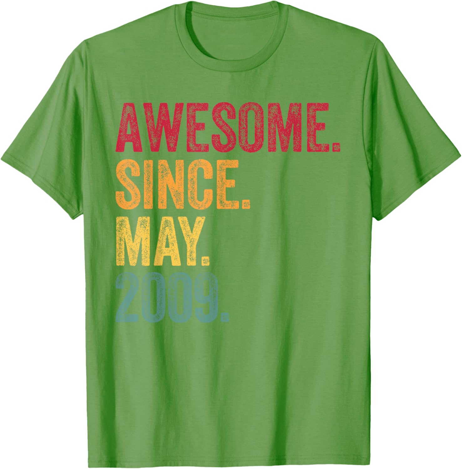 Vintage 16th Birthday T-Shirt Awesome Since May 2009 Gift Idea - 7