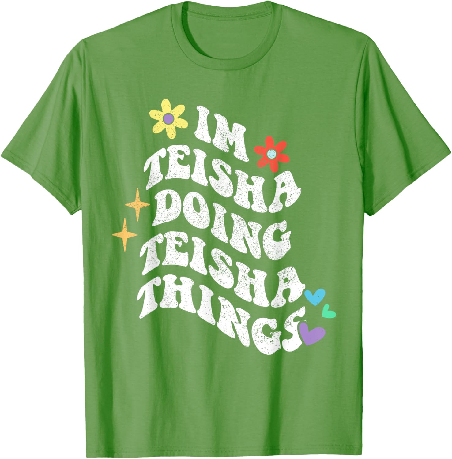 Retro Groovy Teisha Doing Teisha Things Funny Mother's T-Shirt - 3