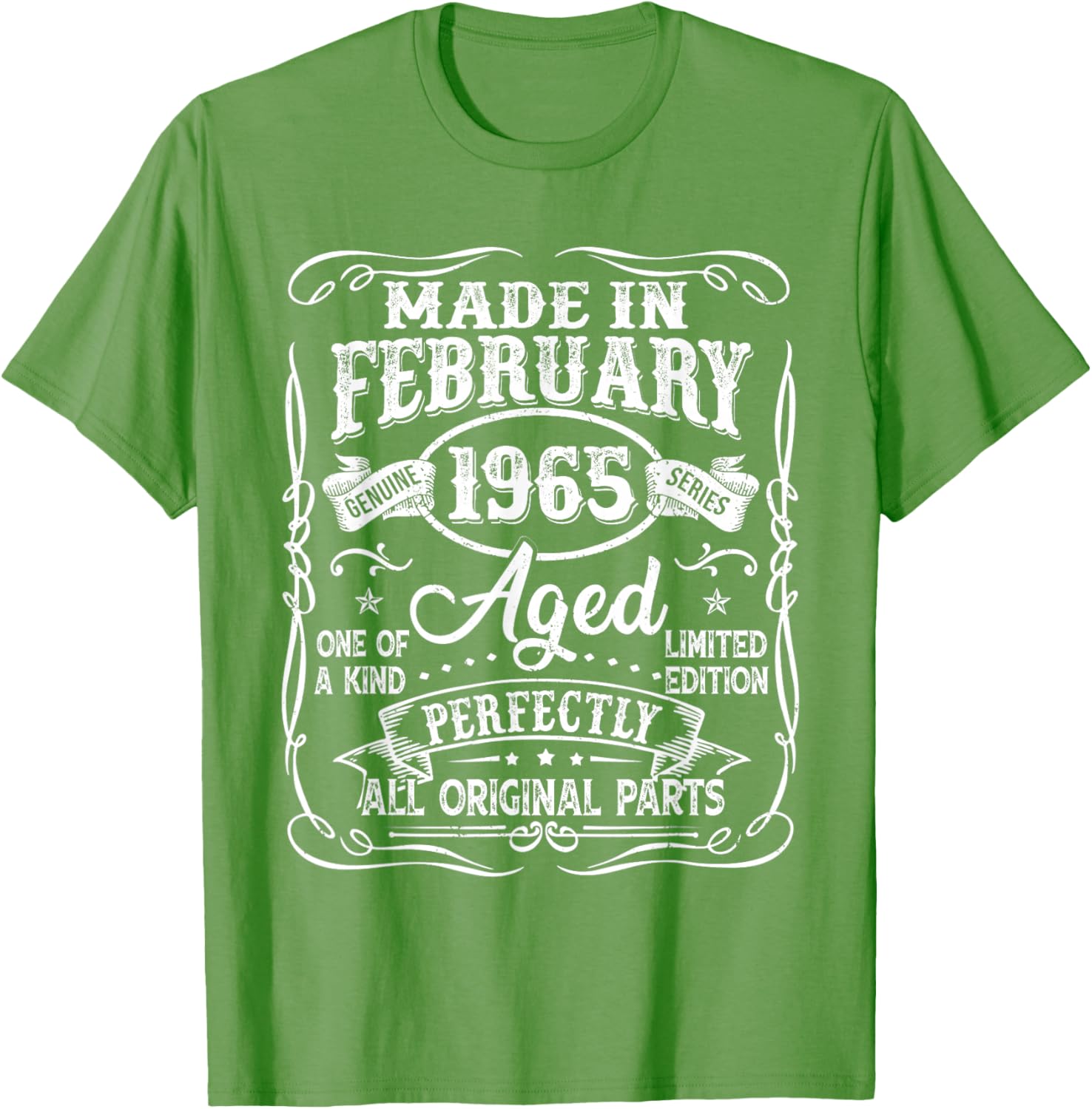 Vintage 60th Birthday T-Shirt for Men Born in February 1965 - 26