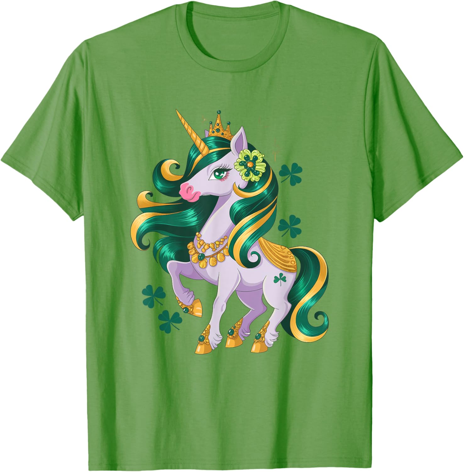 Adorable Lepricorn St Patricks Day Unicorn T-Shirt for Girls - 1