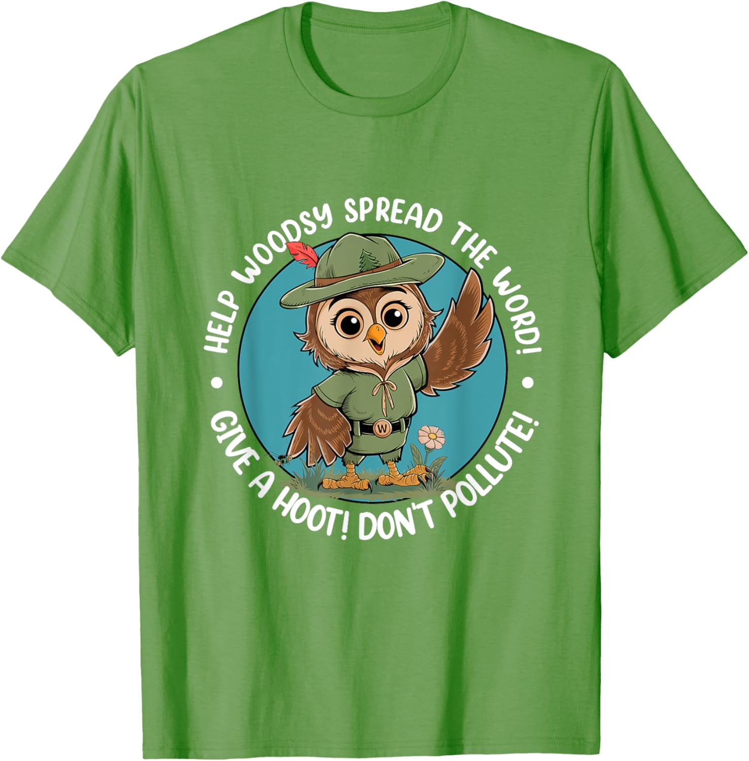 Woodsy Owl Give A Hoot Don't Pollute Vintage Retro T-Shirt for Nature Lovers - 12