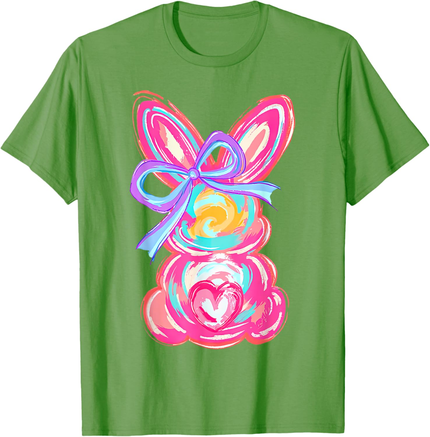Coquette Bow Bunny Easter Shirt for Women and Girls Fun T-Shirt - 16