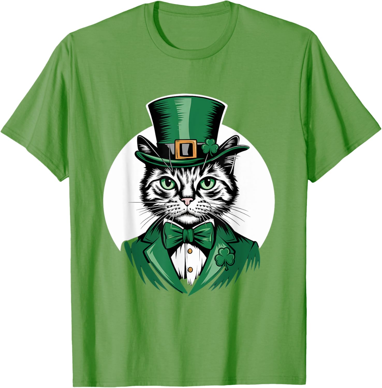Cute Cat Leprechaun T-Shirt for Cat Lovers on St Patrick's Day - 2